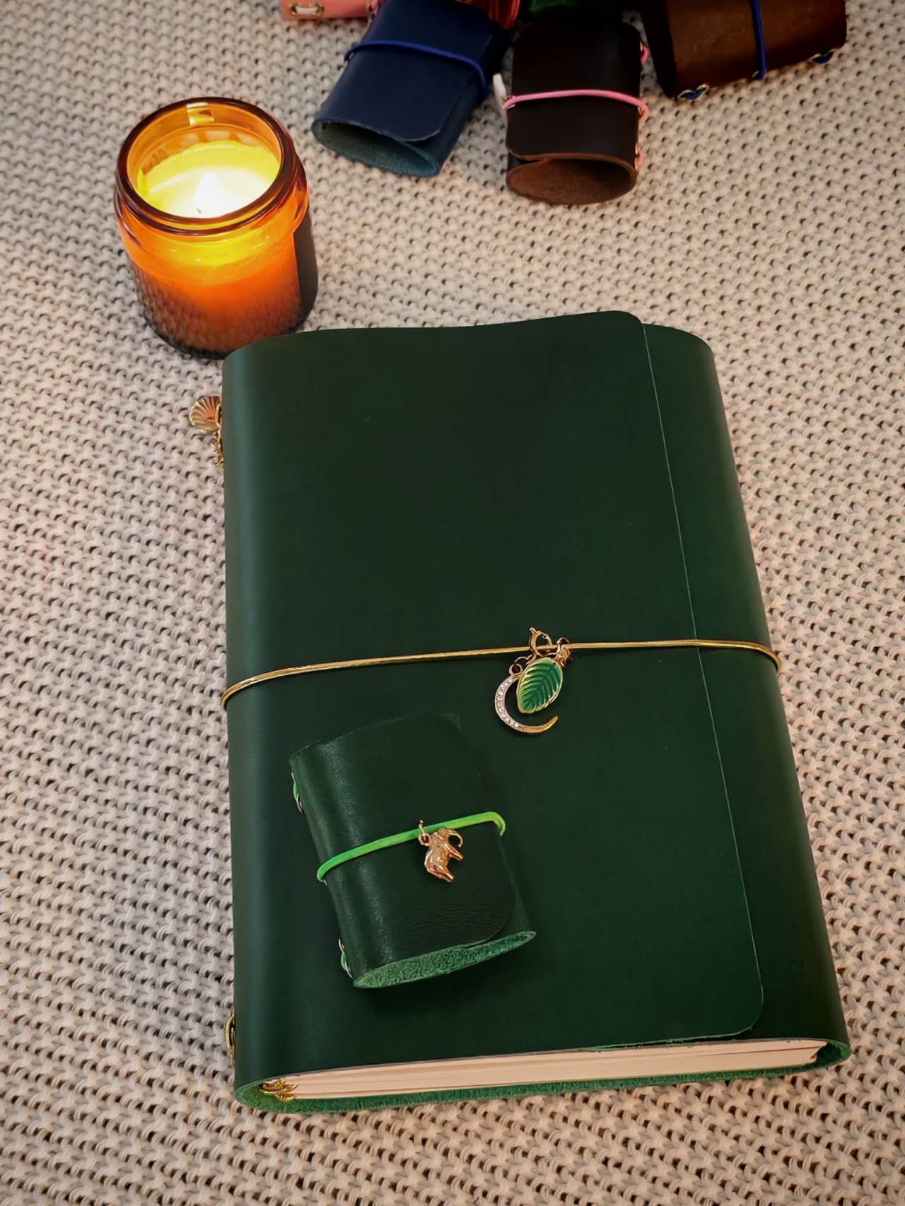 Nano - mini leather journal cover