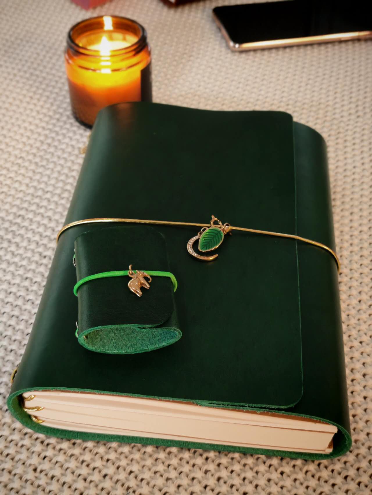 Nano - mini leather journal cover