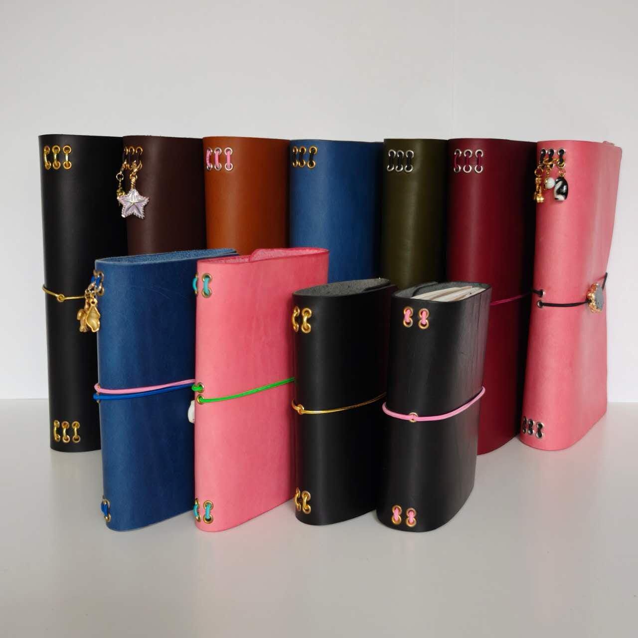 Handmade Passport size Italian Leather Journal Cover, Personalized Notebook Cover, Refillable Leather Journal, Custom Leather Notebook