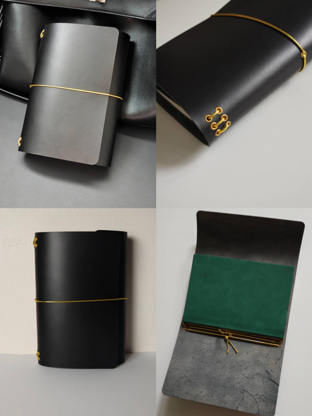 Handmade Passport size Italian Leather Journal Cover, Personalized Notebook Cover, Refillable Leather Journal, Custom Leather Notebook