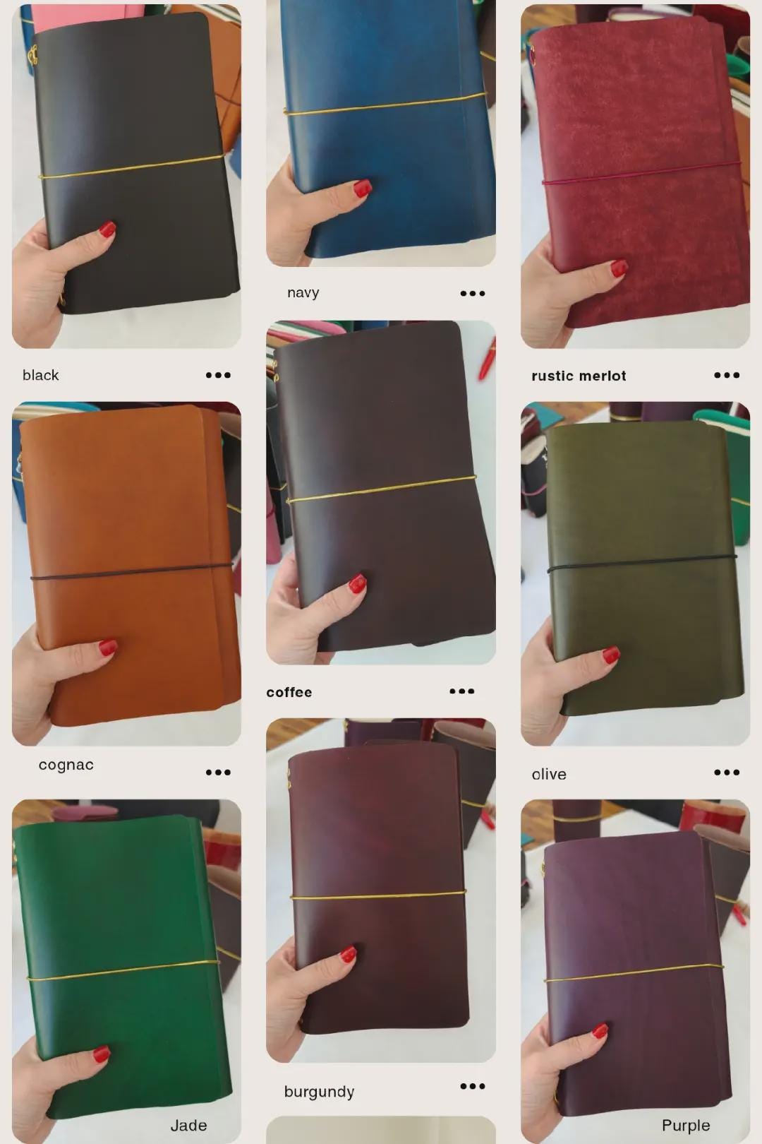 Card Size Bifold Cover With Pockets– Handmade Full Grain Leather Notebook Cover, Pocket Size Travel Journal Sleeve, Refillable Insert