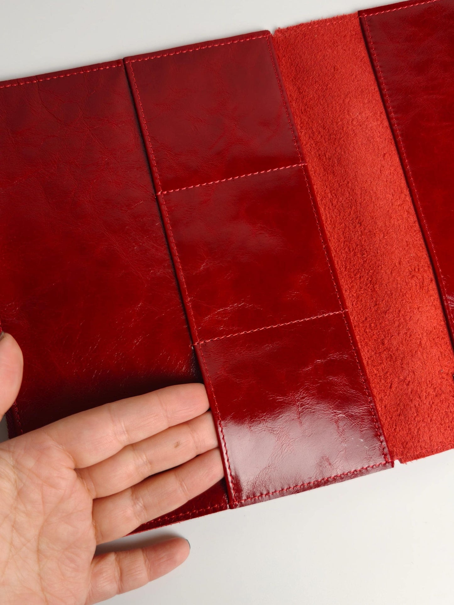 Leather Portfolio for A5 Journal Cover | Leather Organizer Folder with Zipper Pocket | A5 Notebook Holder | Kindle & Passport Organizer
