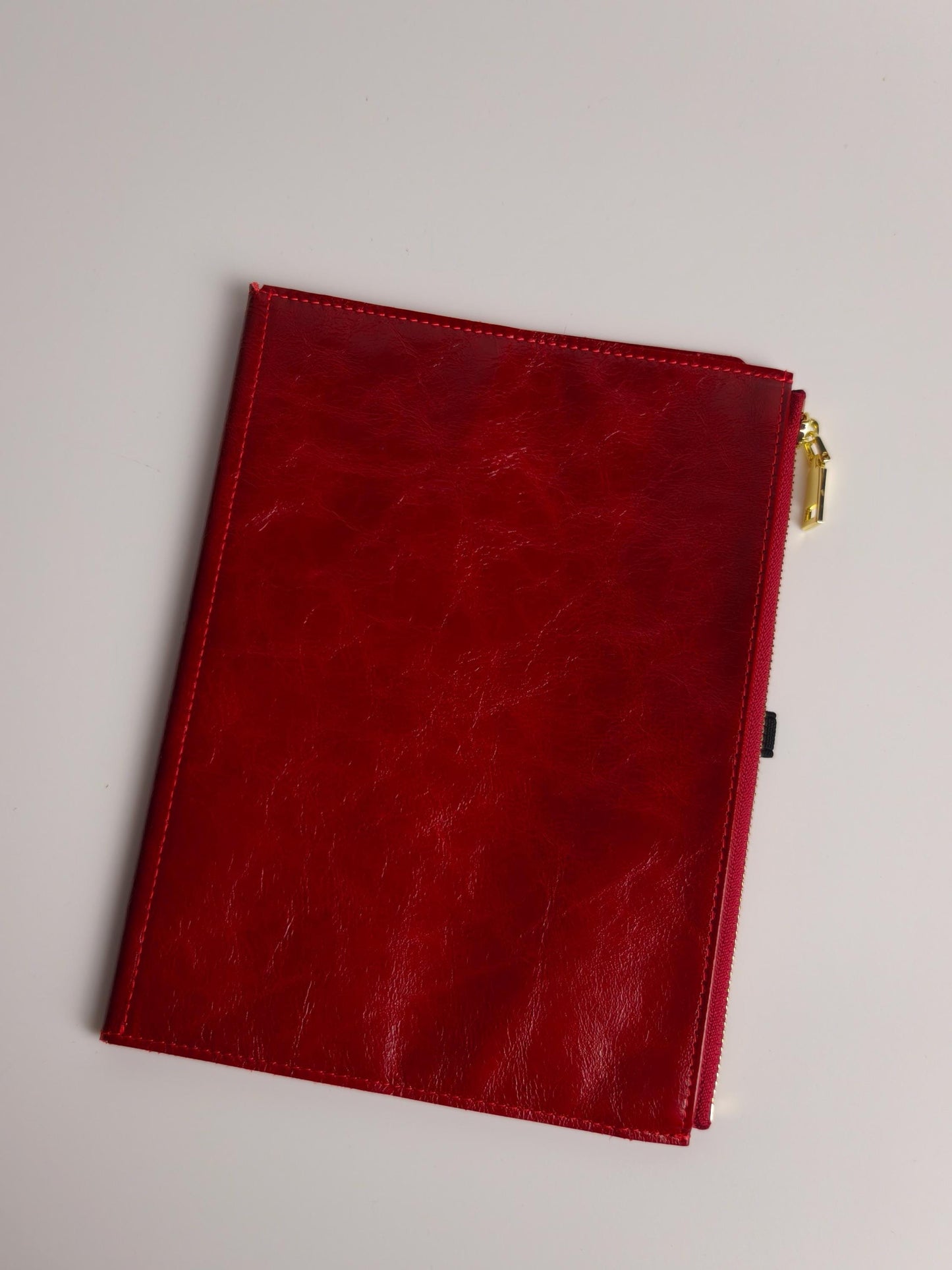 Leather Portfolio for A5 Journal Cover | Leather Organizer Folder with Zipper Pocket | A5 Notebook Holder | Kindle & Passport Organizer